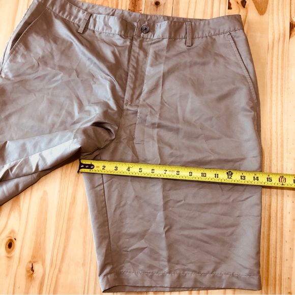 Adidas Mens Shorts 36 Golf Tan 10" Inseam Athletic Workout ClimaLite - Picture 7 of 9